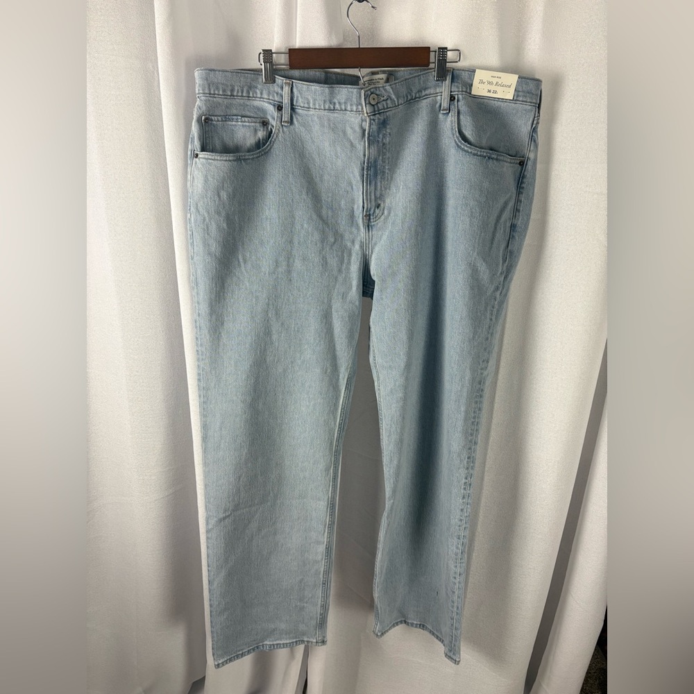 ABERCROMBIE 90s‎ High Rise Relaxed Jeans Clean Girl Wide Leg Plus Size Long Tall